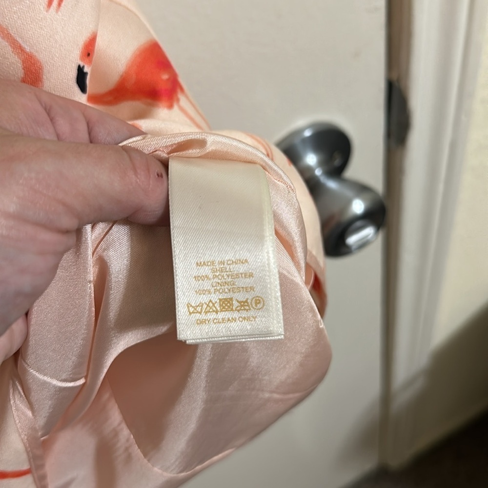 EUC Kate Spade Flamingo Shift Dress Short Sleeve - Picture 6 of 7